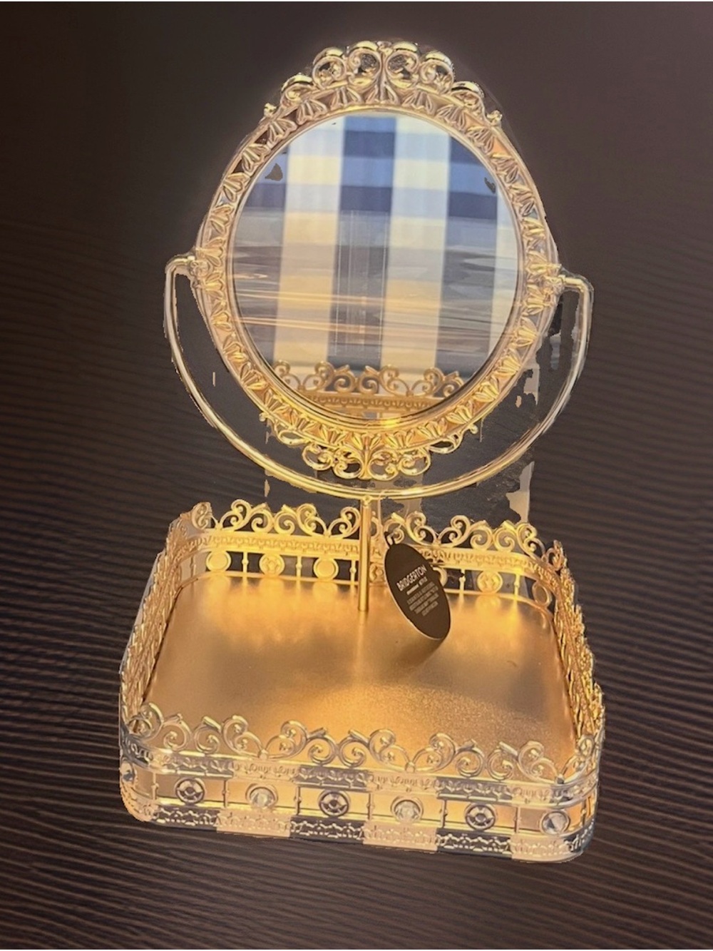 Bath Body Works NWT Bridgerton Tilting Mirror Vanity Holder Tray Limited Edition